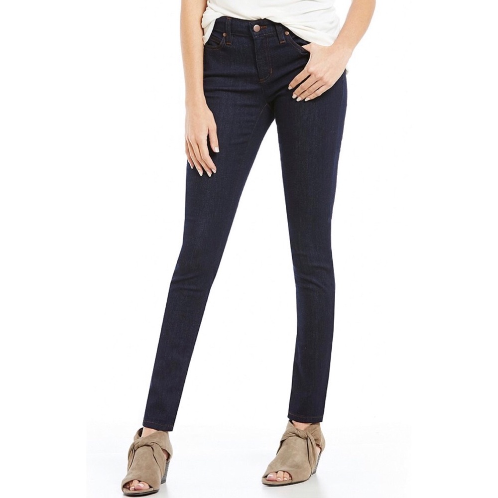 Eileen Fisher dark wash skinny jeans